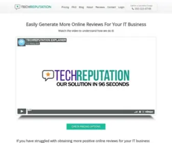 Techreputation.com(Improve Your IT Business Reputation Online Tech Reputation) Screenshot