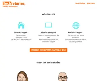 Techretaries.com(Friendly Tech Support for Your Home and Small Business) Screenshot