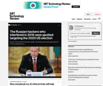 Techreview.com(Emerging technology news & insights) Screenshot