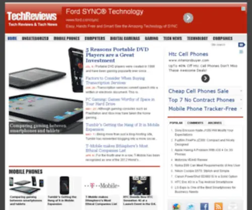 Techreviews.net(Technology Reviews) Screenshot