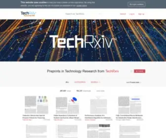 Techrxiv.org(TechRxiv preprint server) Screenshot