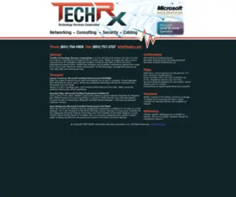 Techrx.net(TechRx Technology Services Corporation) Screenshot