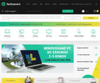 Techsavers.sk(Renovované počítače) Screenshot