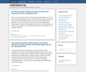 Techsavvy.de(Hardware, Software & Internet) Screenshot