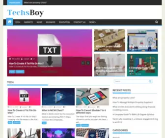 Techsboy.com(Tech, Games, Info, Entertainment, News, etc) Screenshot