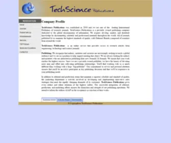 Techsciencepub.com(Techscience Publications) Screenshot