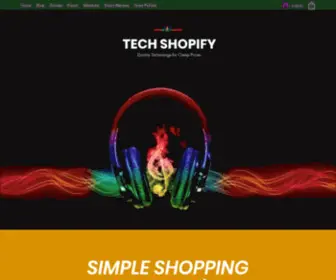 Techshopify.com(Tech Shopify) Screenshot