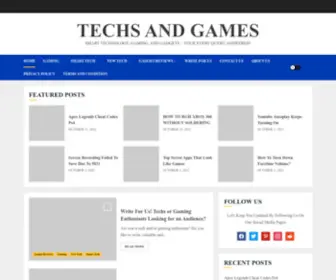 Techsngames.com(Techs And Games) Screenshot