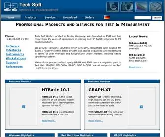 Techsoft.de(Professional Products and Services for Test & Measurement) Screenshot