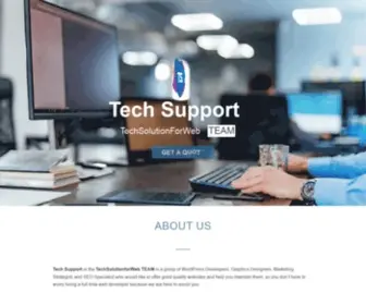 Techsolutionforweb.com(Tech Support or the TechSolutionforWeb TEAM) Screenshot