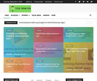 Techsoumitro.in(Tech Soumitro is a website to provide tips related to Blogging) Screenshot