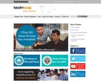 Techsoup.asia(TechSoup connects nonprofits and community service organisations with tech products) Screenshot