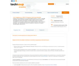 Techsoup.ro(Techsoup Romania) Screenshot