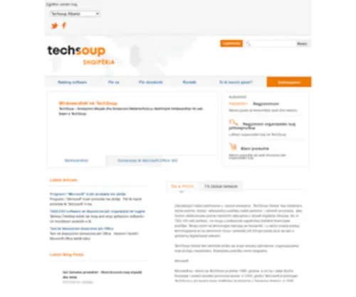 Techsoupalbania.org(Techsoup Albania) Screenshot