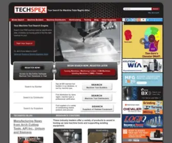 Techspex.com(The New Machine Tools Model Specification Database) Screenshot