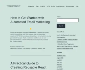 Techsponent.tech(The Science of Web Development) Screenshot