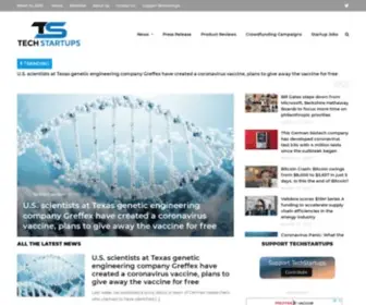 Techstartups.com(Tech Startups) Screenshot