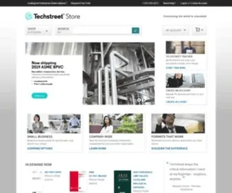 Techstreet.com(Technical Information Superstore) Screenshot