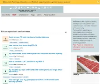 TechsupportQuestions.com(Tech Support Questions) Screenshot