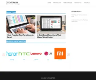 Techswash.com(Home) Screenshot