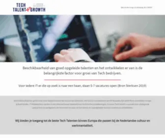 Techtalent4Growth.nl(Homepage) Screenshot