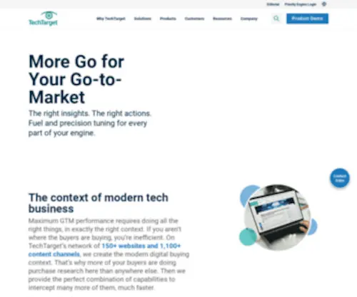 Techtarget.com(Purchase Intent Data for Enterprise Tech Sales and Marketing) Screenshot