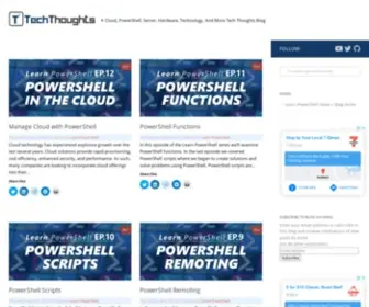 Techthoughts.info(A cloud) Screenshot