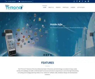 Techthroneit.com(Tech Throne IT Solutions Pvt Ltd) Screenshot