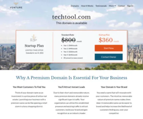 Techtool.com(Venture) Screenshot