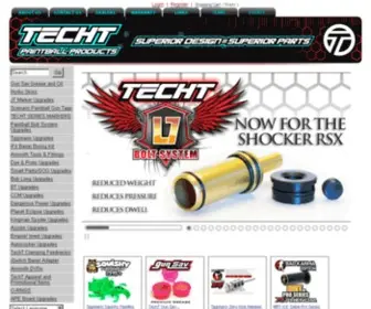 Techtpaintball.com(Techt paintball products) Screenshot