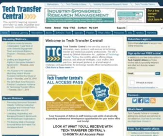 Techtransfercentral.com(Tech Transfer Central) Screenshot