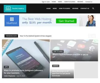 Techtrendzy.com(Techtrendzy is a tech blog that regularly provides android and windows tuitorial and comparisons) Screenshot