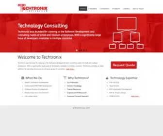 Techtronixcorp.com(Techtronix Corp) Screenshot