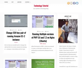 Techtutorial.online(Technology Tutorial) Screenshot