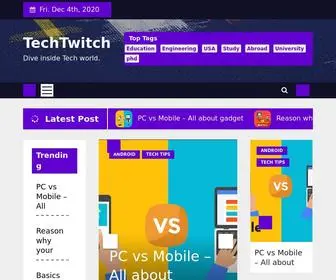 Techtwitch.net(Dive inside Tech world) Screenshot