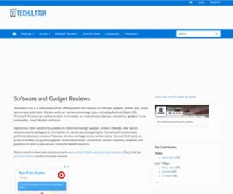 Techulator.com(Software and Gadgets Reviews) Screenshot