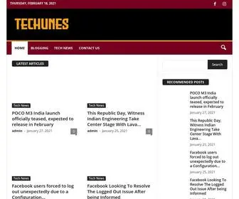 Techunes.com(Home) Screenshot