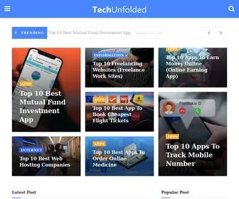 Techunfolded.com(Tech Blogs) Screenshot