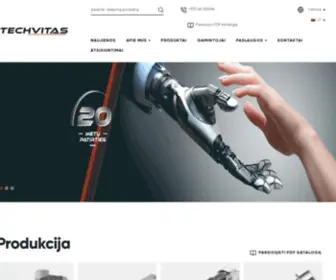 Techvitas.com(Kompleksinis techninis tiekimas pramonei) Screenshot