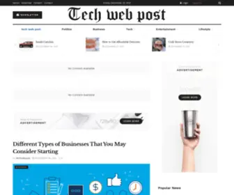 Techwebpost.com(Home 1) Screenshot