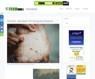 Techwhirl.com(Content Management and Technical Communication) Screenshot