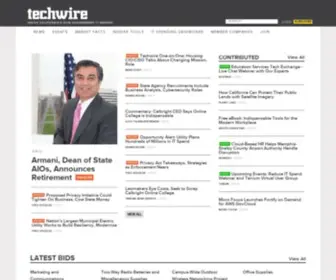 Techwire.net(Reporting California's Government Technology Market) Screenshot