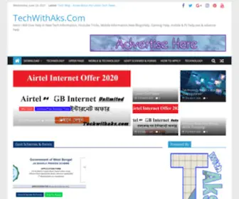 Techwithaks.com(Here I Will Give Help In New Tech Information) Screenshot