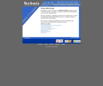 Techwiz.ca(Ottawa Web Design and Web Development) Screenshot