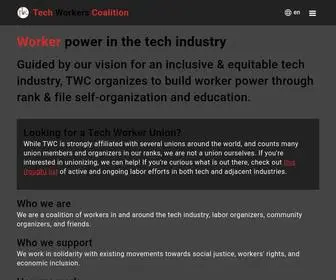 Techworkerscoalition.org(Tech Workers Coalition) Screenshot