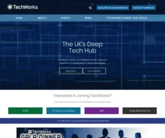 Techworks.org.uk(The UK's Deep Tech Hub. TechWorks mission) Screenshot