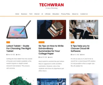 Techwran.com(A way of learning) Screenshot