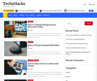 TechXhacks.com(Full of Tech Senses) Screenshot