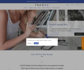 TechXS.com.au(Industry Leading Provider of Quality iPhone Parts and Accessories) Screenshot