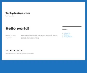 Techydesires.com(Techy News) Screenshot